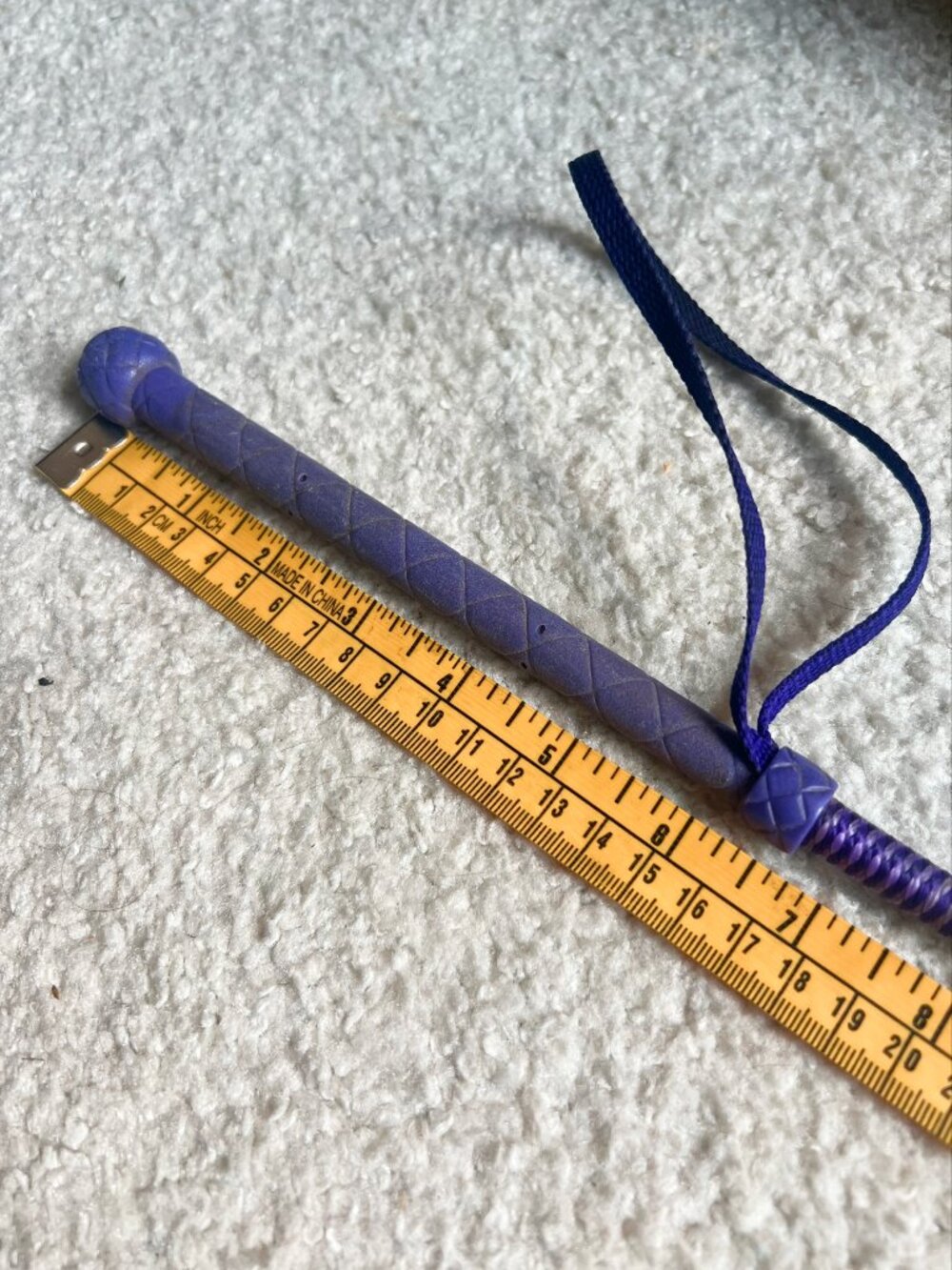 Purple County Riding Crop 24" - Picture 2 of 3